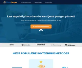 Plusspenger.no(Tjene penger på nett) Screenshot