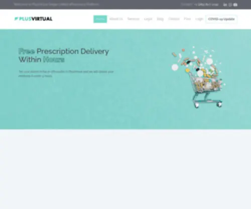 Plusvirtual.ca(Prescription Delivery in Hours for Free) Screenshot