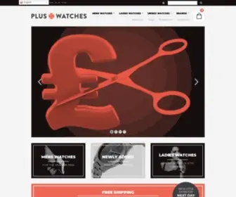 Pluswatches.co.uk(Genuine Designer Watches) Screenshot