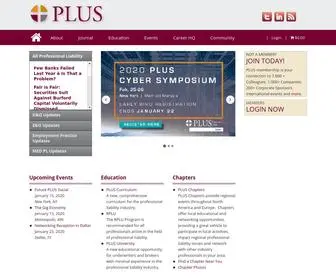 Plusweb.org(Professional Liability Underwriting Society) Screenshot