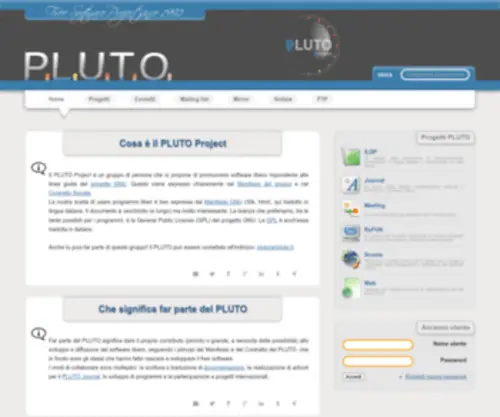 Pluto.it(PLUTO Project) Screenshot