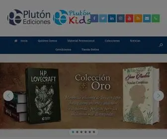 Plutonediciones.com(Inicio) Screenshot