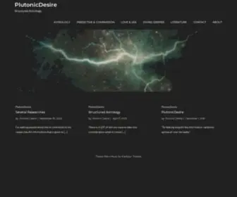 PlutoniCDesire.net(Stuctured Astology) Screenshot