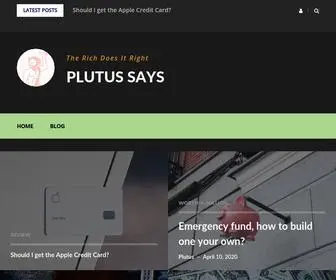 Plutussays.com(Plutus says) Screenshot