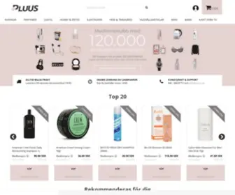 Pluus.se(Mer än 120.000 produkter till indköpspris) Screenshot