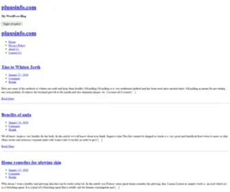 Pluusinfo.com(My WordPress Blog) Screenshot