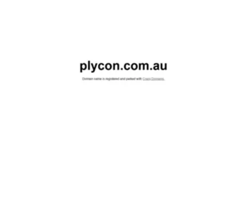 PLycon.com.au(Plycon Pty Ltd) Screenshot