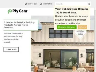 PLygem.com(Residential Building Products) Screenshot