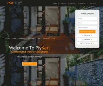 PLykart.in(Budget Interior Designers in Bangalore) Screenshot