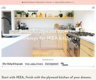 PLykea.com(Birch Plywood & Formica Doors and Worktops for IKEA Kitchens) Screenshot