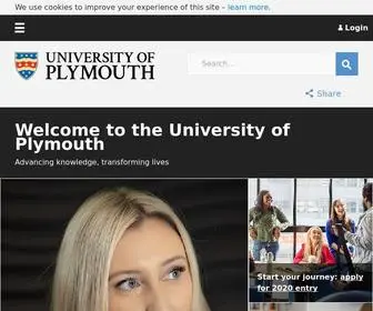 PLymouth.ac.uk(University of Plymouth) Screenshot