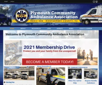 PLymouthambulance.org(Plymouth Community Ambulance Association) Screenshot