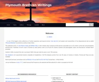 PLymouthbrethren.org(Plymouth Brethren Writings) Screenshot