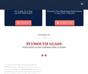 PLymouthglass.com(Plymouth Glass & Mirror) Screenshot