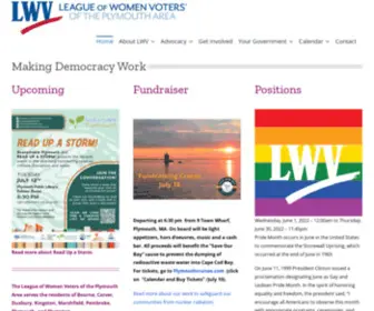 PLymouthlwv.org(PLymouthlwv) Screenshot