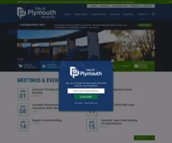 PLymouthmn.gov(City of Plymouth) Screenshot