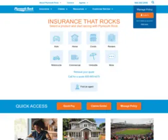 PLymouthrock.com(Plymouth Rock Assurance) Screenshot