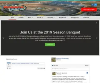 PLymouthspeedway.net(Plymouth Motor Speedway) Screenshot