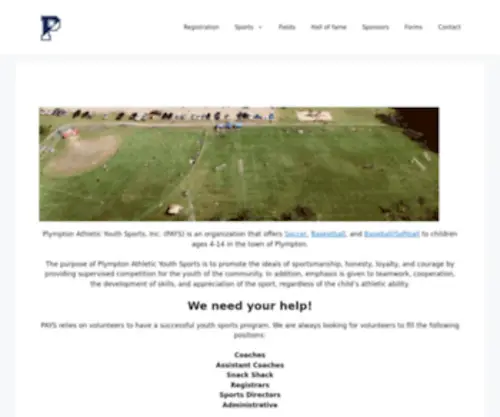 PLYMptonyouthsports.com(PLYMptonyouthsports) Screenshot