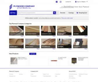 PLywoodcompany.com(Plywood Company of Fort Worth) Screenshot