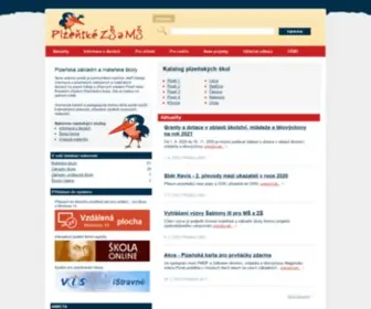 Plzen-Edu.cz(Plzeňské základní a mateřské školy) Screenshot
