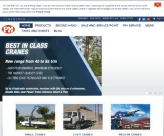 PM-Group.eu(Construction cranes) Screenshot