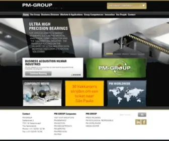 PM-Group.nl(Precision linear guides and motion systems) Screenshot