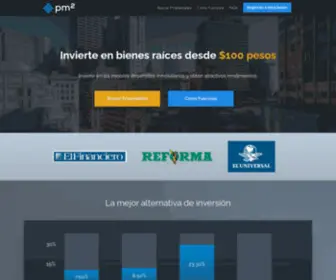 PM2.mx(Invierte en bienes raíces desde 100 pesos) Screenshot