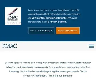 Pmac.org(Portfolio Management Association of Canada) Screenshot