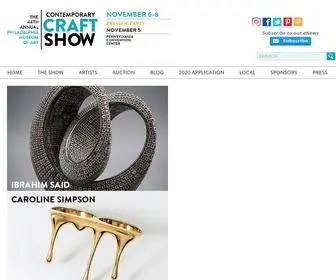 Pmacraftshow.org(Philadelphia Museum of Art Craft Show) Screenshot