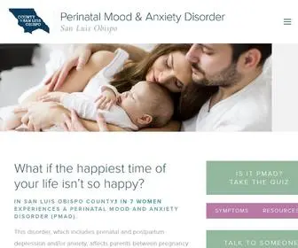 Pmadslo.org(SLO County Perinatal Mood & Anxiety Disorders) Screenshot