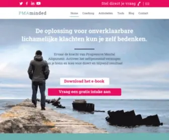 Pmaminded.nl(Leer hoe je PMA succesvol kunt toepassen in je eigen praktijk) Screenshot