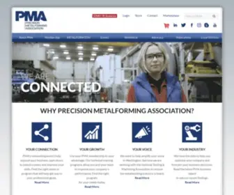 Pma.org(Precision Metalforming Association) Screenshot