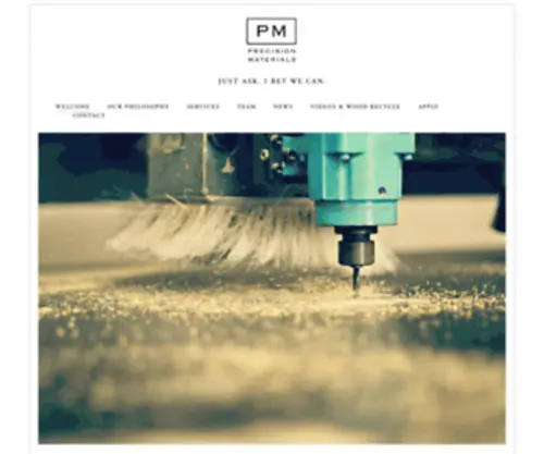 Pmatnc.com(Precision Materials) Screenshot