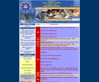 PMbkarnataka.org(Para Medical Board) Screenshot