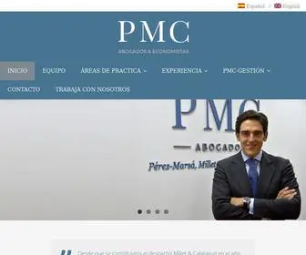 Pmcabogados.com( Desde que se constituyera el despacho Millet & Calatayud en el año 2009) Screenshot