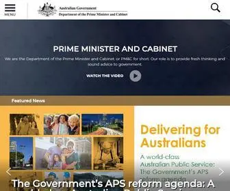 PMC.gov.au(Department of the Prime Minister and Cabinet) Screenshot