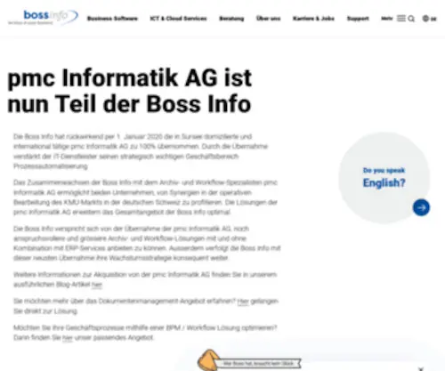 Pmcinformatik.ch(PMC Informatik) Screenshot