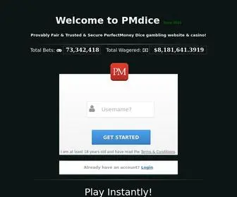 Pmdice.com(PMdice) Screenshot