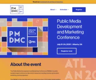 PMDMC.org(The Public Media Development and Marketing Conference (PMDMC)) Screenshot
