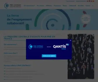 Pmecentrale.fr(Centrale d'achat QANTIS : optimisez vos achats et faites des économies) Screenshot
