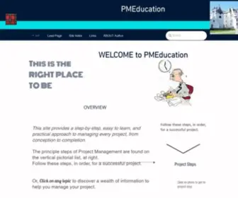 Pmeducation.com(Step-by-step Project Management providing immediately useful help to you and your team. PMEducation) Screenshot