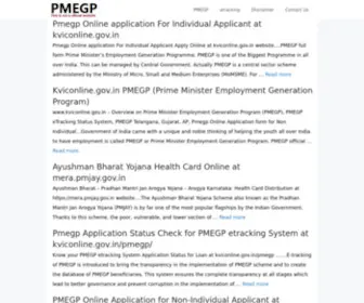 Pmegponline.in(Kviconline.gov.in for Prime Minister Employment Generation Program) Screenshot