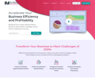 Pmentire.com(Best Project Management Software for Profitability) Screenshot