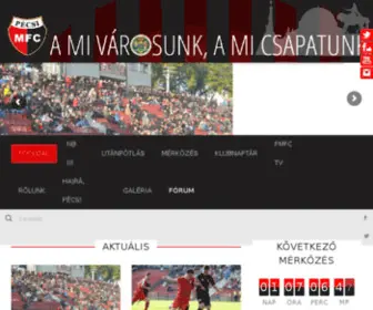 PMFC.hu(PMFC-MATIAS hivatalos weboldala) Screenshot