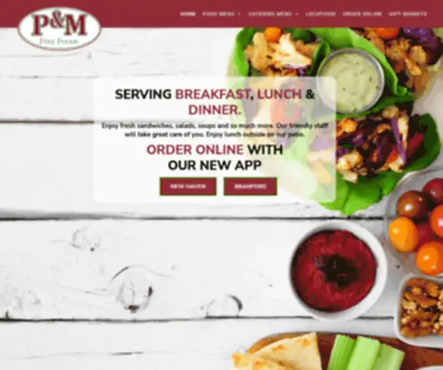 Pmfinefoods.com(P&M Fine Foods) Screenshot