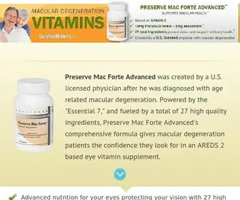 PMfsave.com(Powerful vision vitamin created by medical doctor) Screenshot