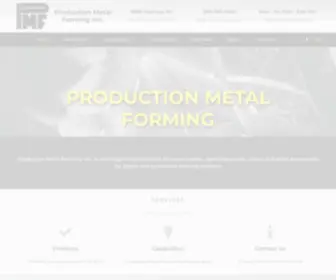 PMftools.com(Production Metal Forming Inc) Screenshot