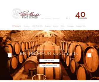 PMFW.co.nz(PMFW (Peter Maude Fine Wines) About Us) Screenshot