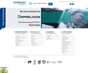 PMG.de(ColorDruck Solutions Exzellenter Druck aus Leimen) Screenshot